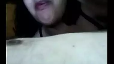 Hot Mumbai bhabhi gives passionate blowjob to hubby