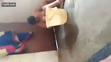 Bhabhi bathing captured by lover