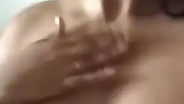 Desi student with glasses sucks purple vibrator and fingers herself